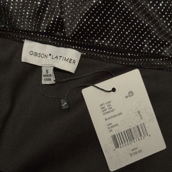 NWT! Elegant One-Shoulder BLACK AND SILVER SPARKLE Dress - Picture 9 of 10